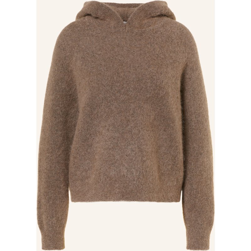 Sosue Strick-Hoodie Mit Alpaka braun