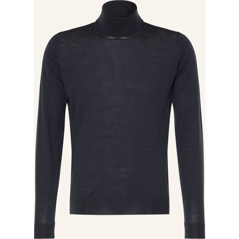 John Smedley Rollkragenpullover Aus Merinowolle grau