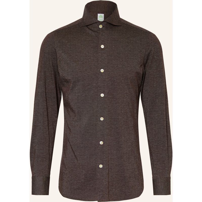 Finamore 1925 Hemd Toronto Sergio Slim Fit braun
