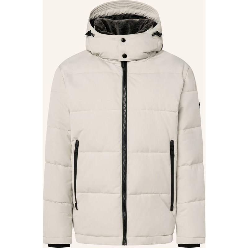 Strellson Steppjacke Arcola Mit Abnehmbarem Kunstfell beige