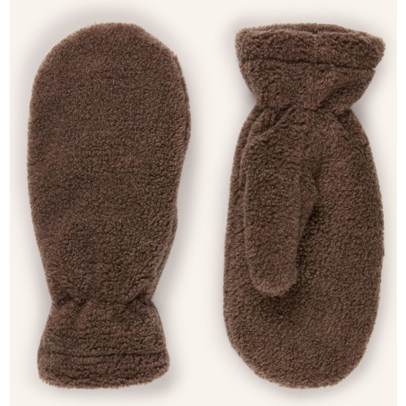 Loevenich Teddyfell-Fäustlinge braun