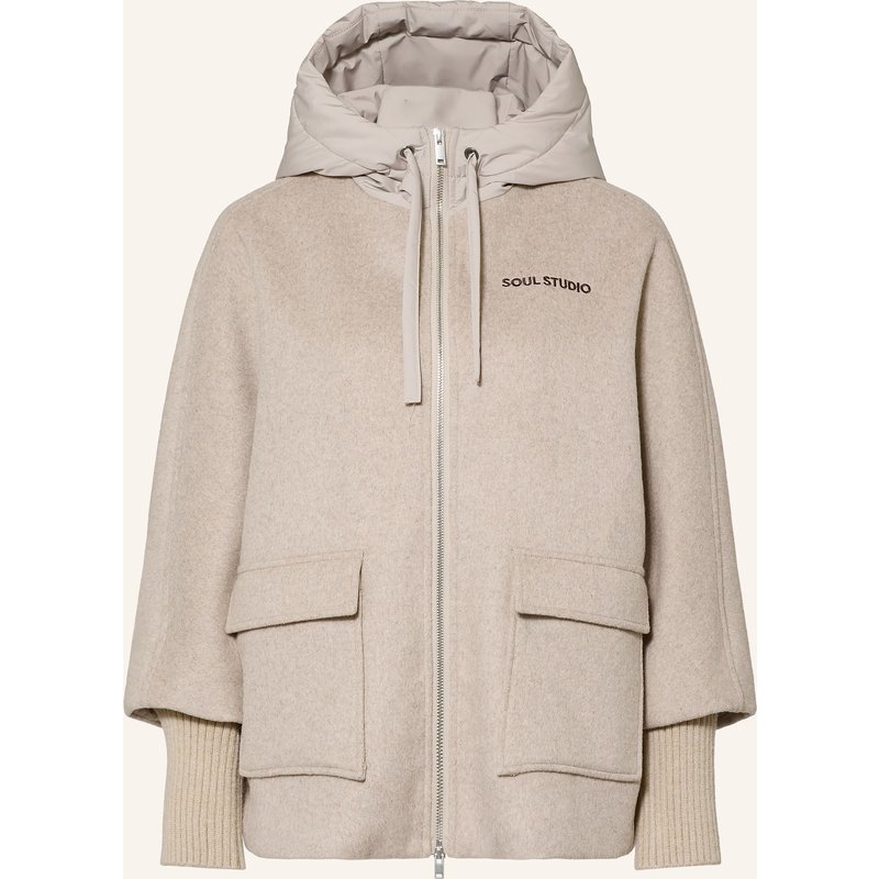 Smith & Soul Jacke Im Materialmix beige