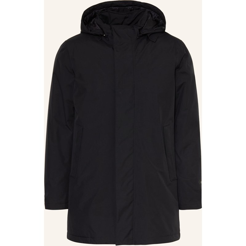 Herno Daunenparka Mit Abnehmbarer Kapuze schwarz