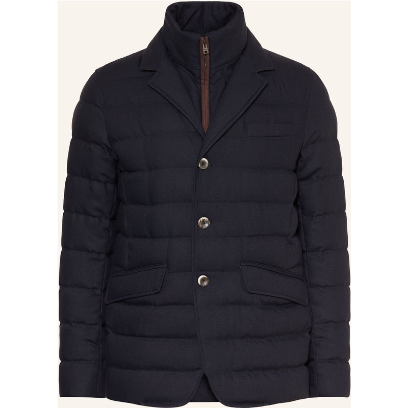 Herno Daunenjacke Mit Herausnehmbarer Blende blau