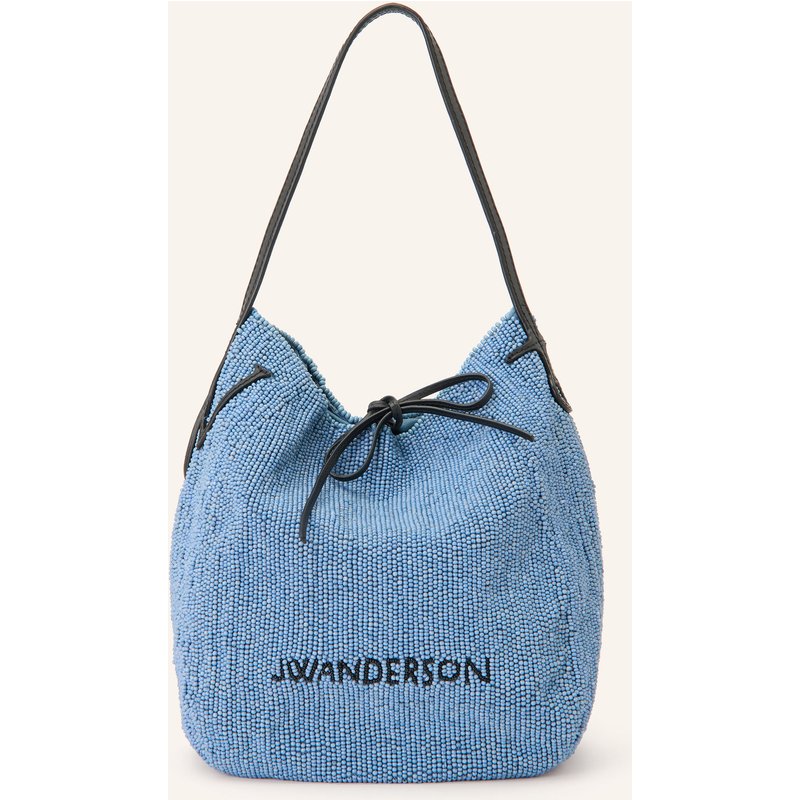 Jw Anderson Beuteltasche Bulb Small Mit Schmuckperlen blau