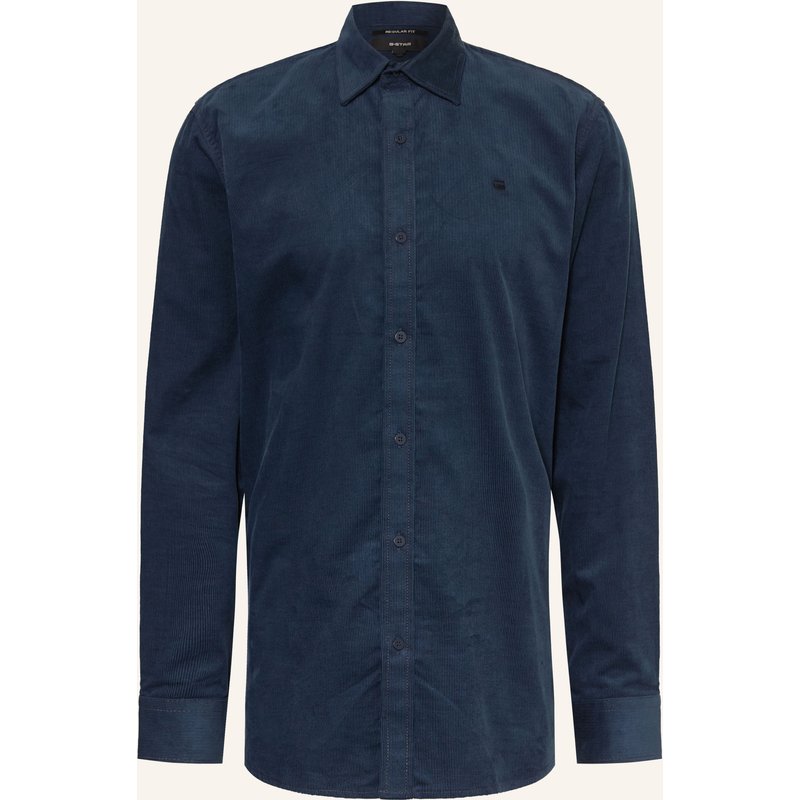 G-Star Cordhemd Comfort Fit blau