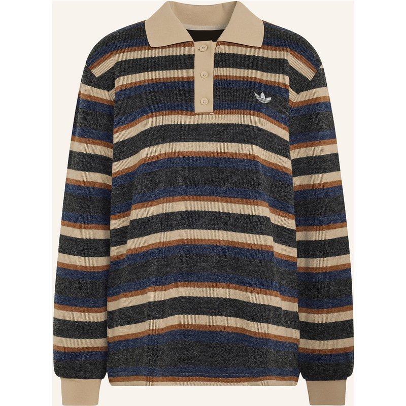 Adidas Originals Strick-Poloshirt Striped braun
