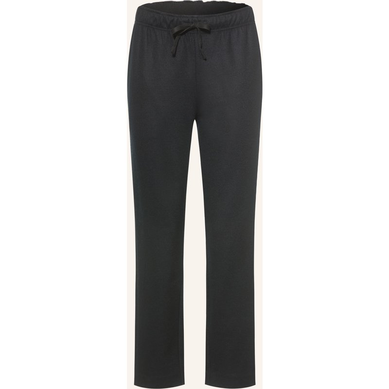 Juvia Flanellhose Rita Im Jogging-Stil schwarz