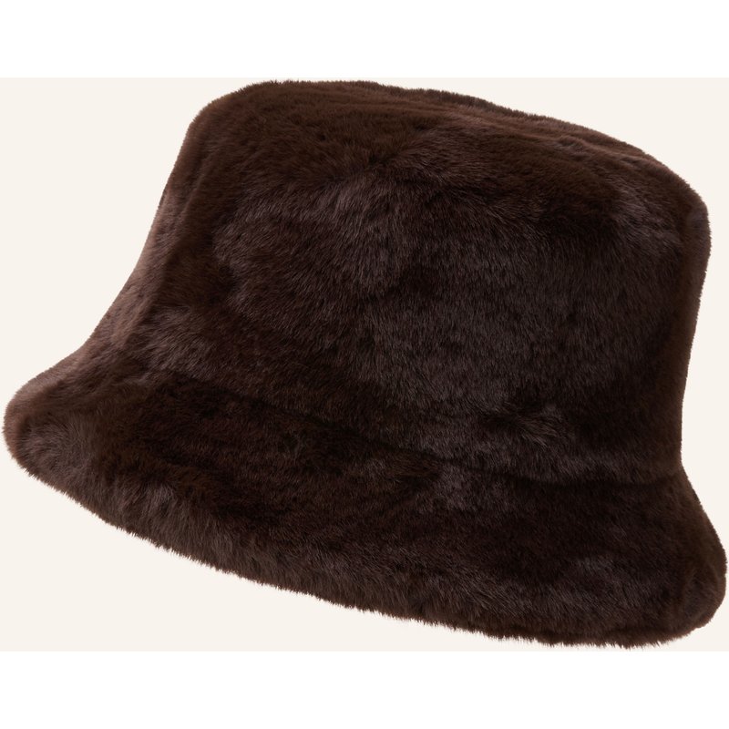 Apparis Bucket-Hat Amara Aus Kunstfell braun