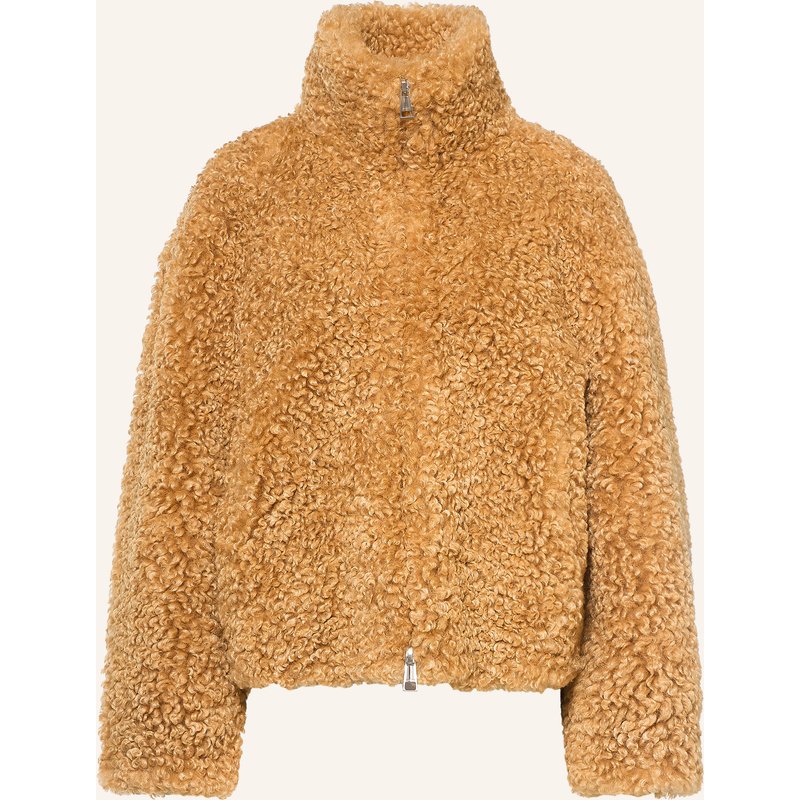 Apparis Teddyfell-Jacke Brooks braun
