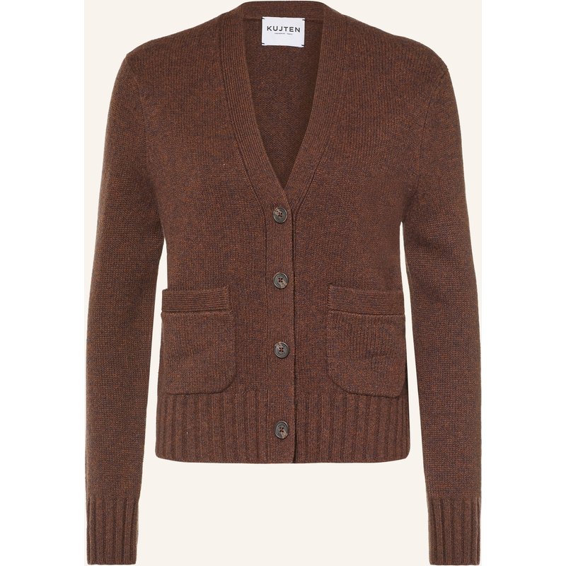 Kujten Strickjacke Milena Aus Cashmere braun