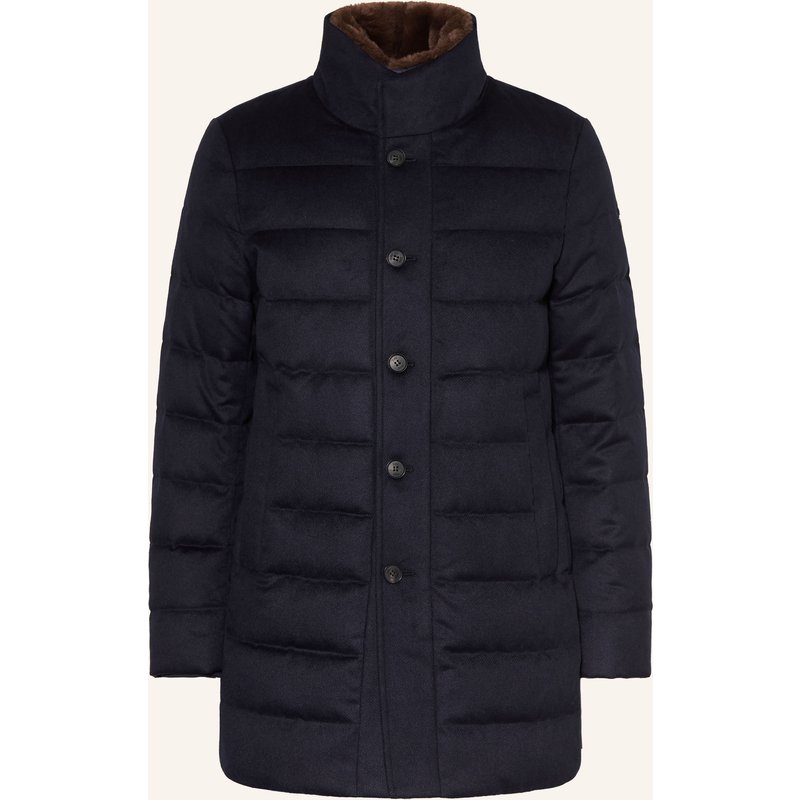 Duno Daunenmantel Orlando Mit Herausnehmbarer Blende blau