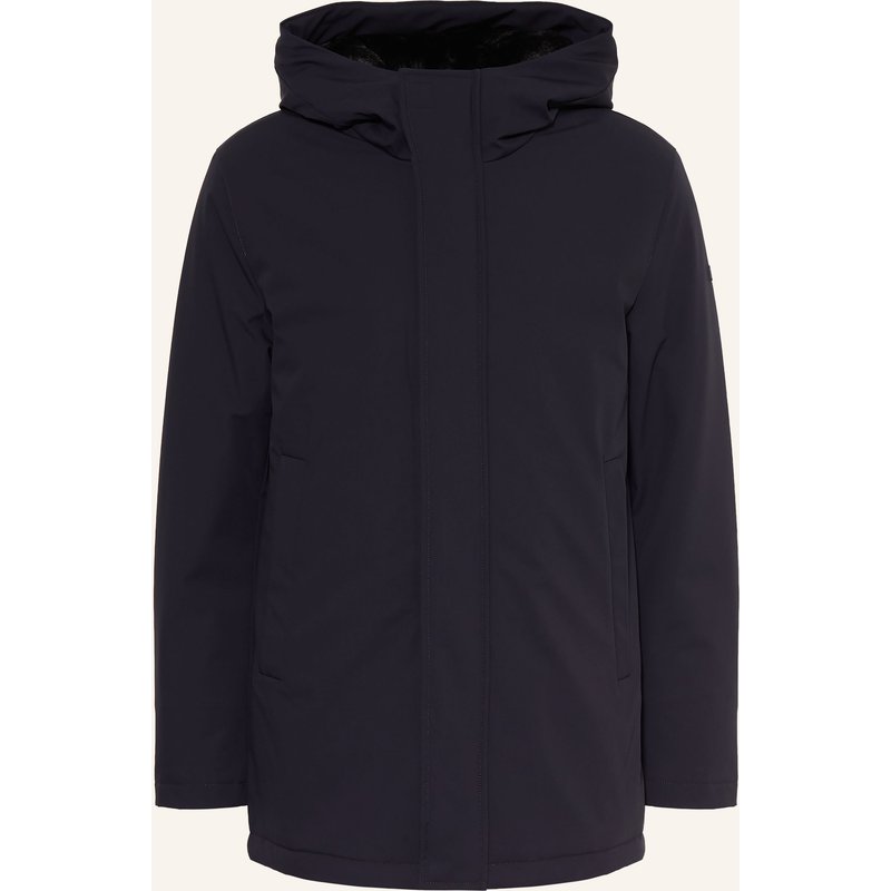 Duno Jacke Suron Mit Kunstfell blau