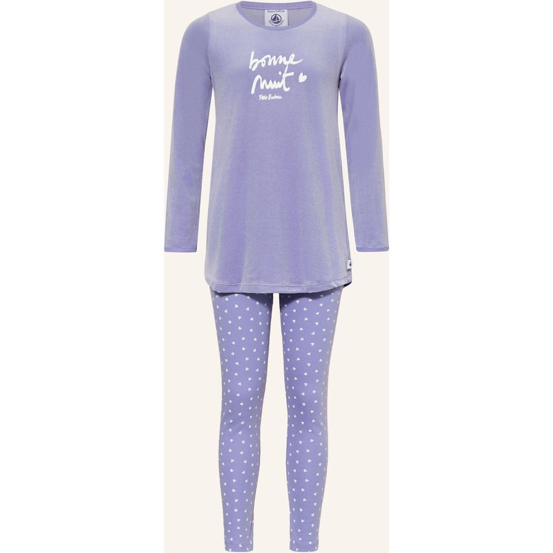 Petit Bateau Schlafanzug Aus Nicki blau