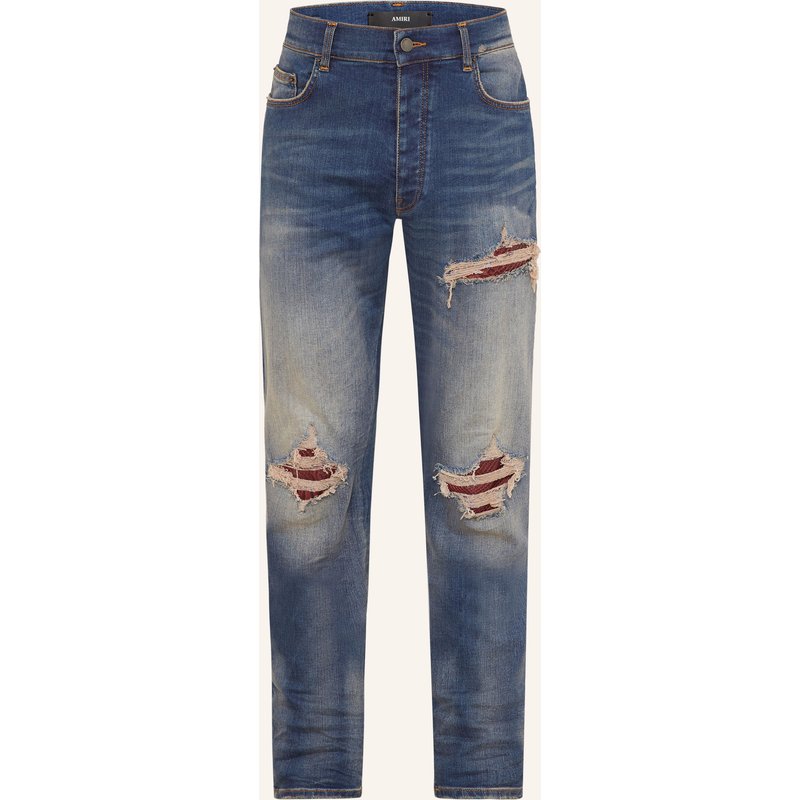 Amiri Destroyed Jeans mx1 Skinny Fit blau