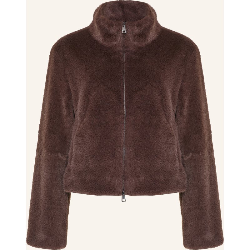 Marc Cain Kunstfell-Jacke braun