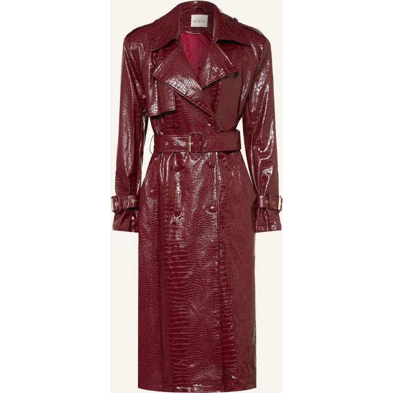 Guess Trenchcoat In Lederoptik rot