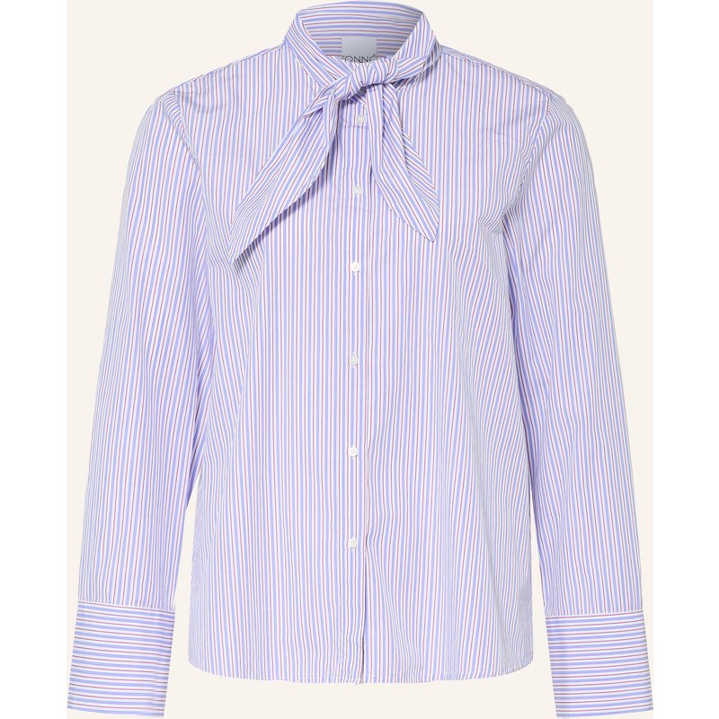 Tonno & Panna Schluppenbluse blau