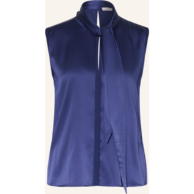 Dorothee Schumacher Satintop Sense Of Shine Mit Schluppe blau