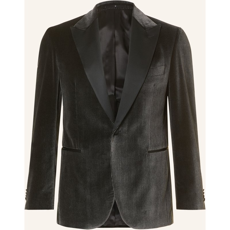 Dressler Smoking-Sakko Regular Fit Aus Samt grau
