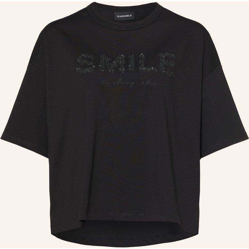 Elias Rumelis T-Shirt Lorely Mit Schmuckperlen schwarz