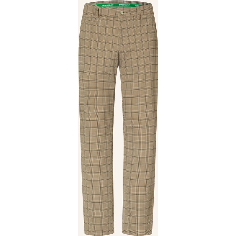 Alberto Golfhose Rookie Revolutional© Check Wr braun