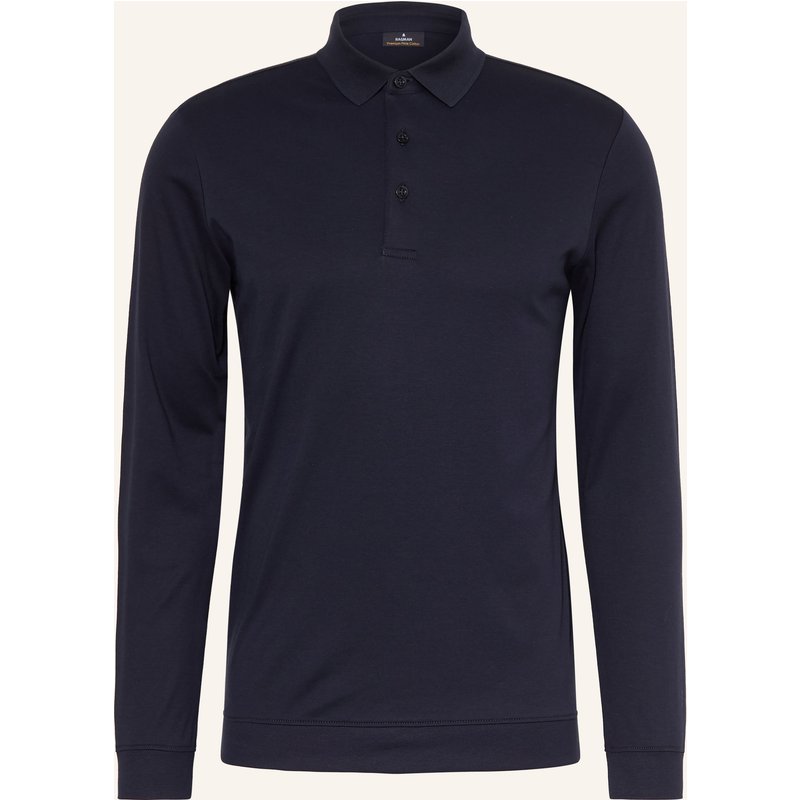 Ragman Jersey-Poloshirt blau