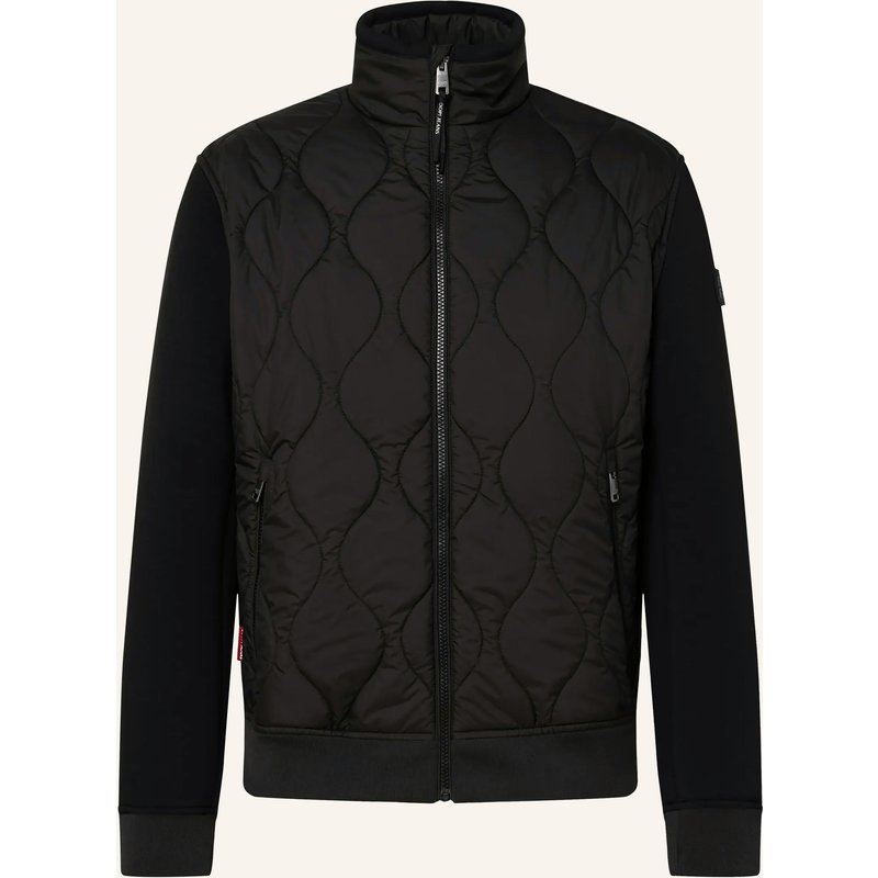 Joop! Jeans Steppblouson Buddy Im Materialmix schwarz