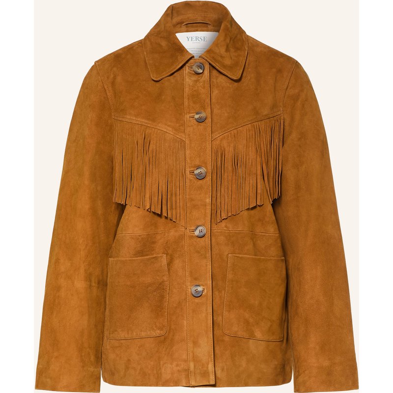 Yerse Lederjacke Betha braun