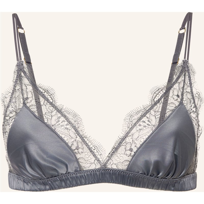 Love Stories Triangel-Bh Love Lace Aus Satin grau
