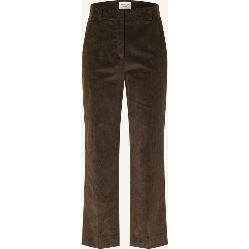 Weekend Max Mara 7/8-Hose Marruca Aus Cord braun