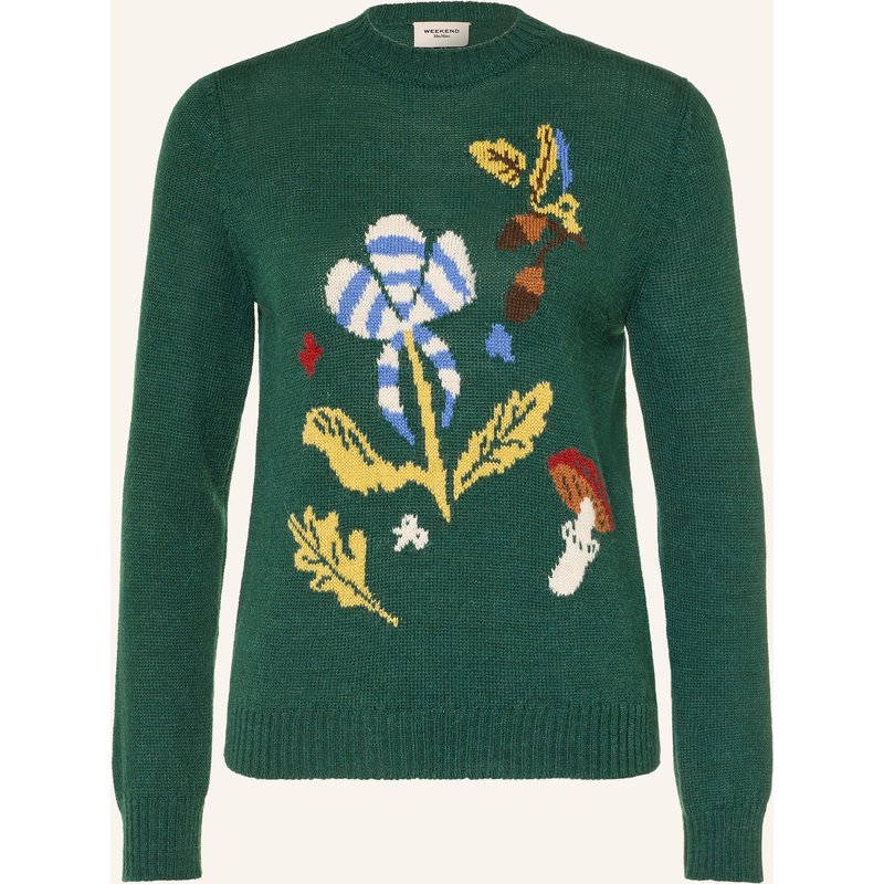 Weekend Max Mara Pullover Nitra Mit Alpaka gruen