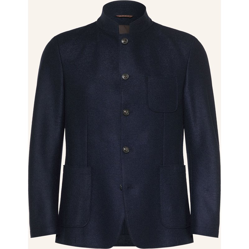 Windsor. Sakko Tesso Shaped Fit blau