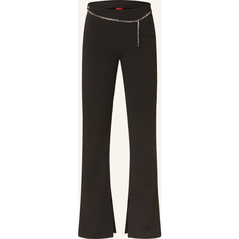 Hugo Bootcut-Hose Nenrietta Aus Jersey schwarz