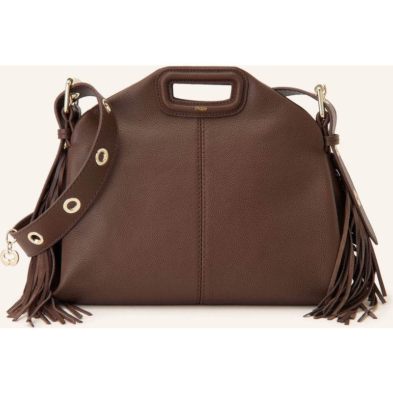 Maje Schultertasche braun