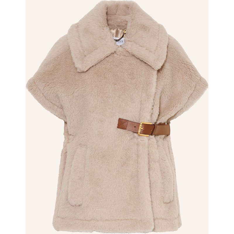 Max Mara Kunstfell-Weste New Abavo Mit Alpaka beige