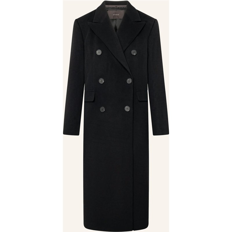 Windsor. Wollmantel schwarz