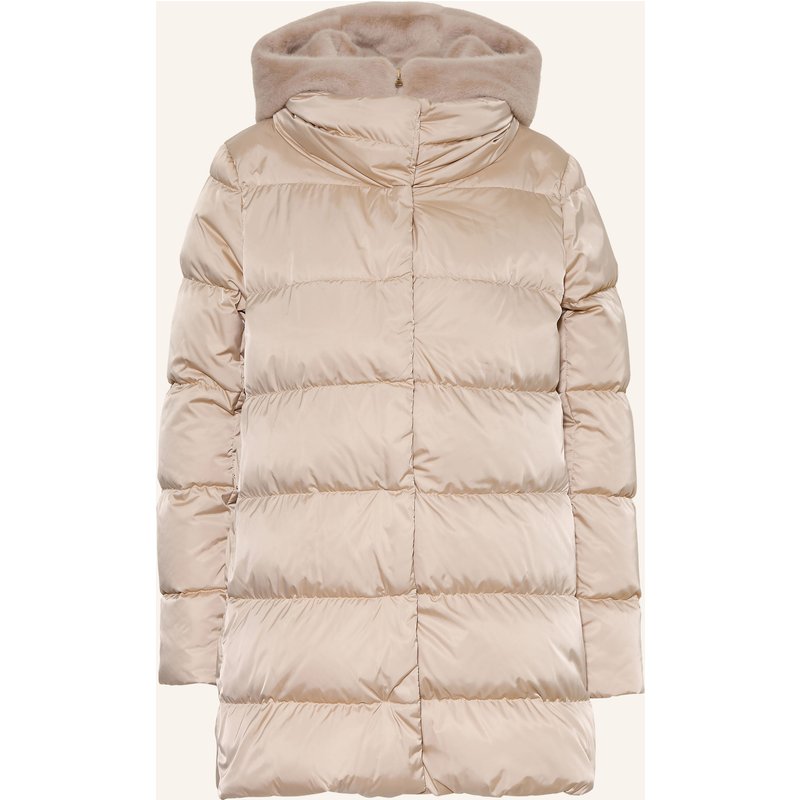 Herno Daunenjacke Mit Herausnehmbarer Blende beige