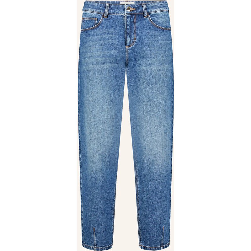 Cartoon Cropped Jeans blau