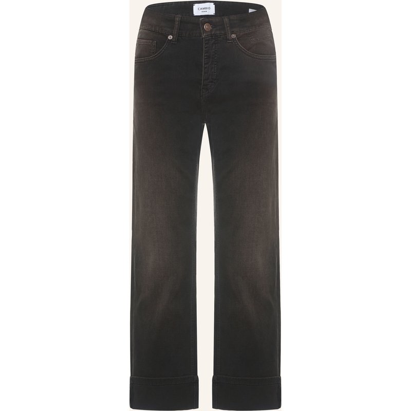 Cambio Straight Jeans Gaia braun