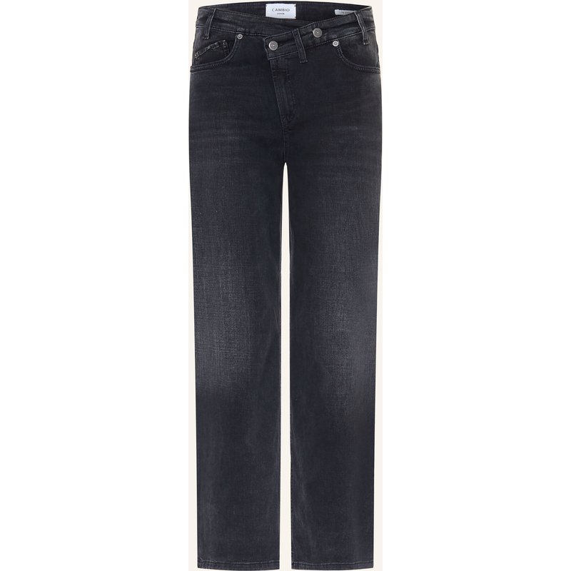 Cambio Wide Leg Jeans Baggy Asymmetrical schwarz