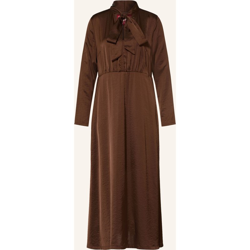 Grace Schluppenkleid Aus Satin braun