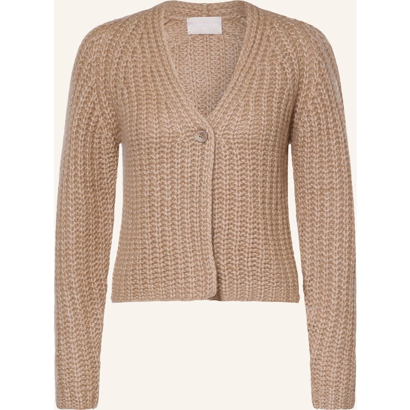 Hemisphere Strickjacke Mit Cashmere braun