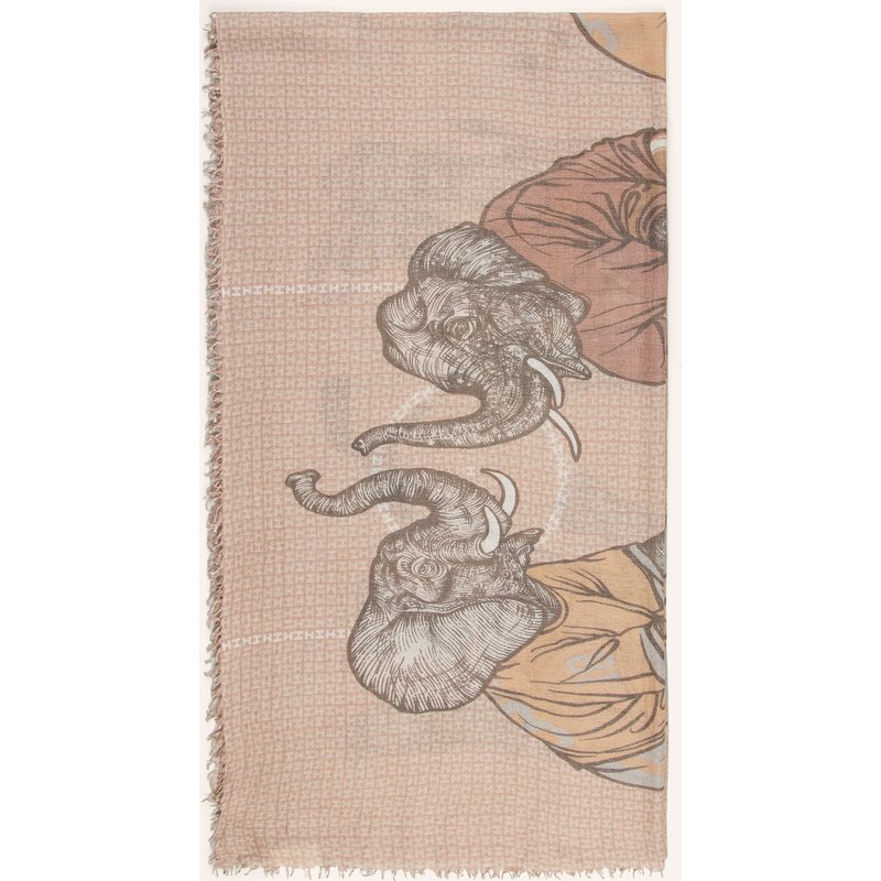 Hemisphere Schal Mit Cashmere beige
