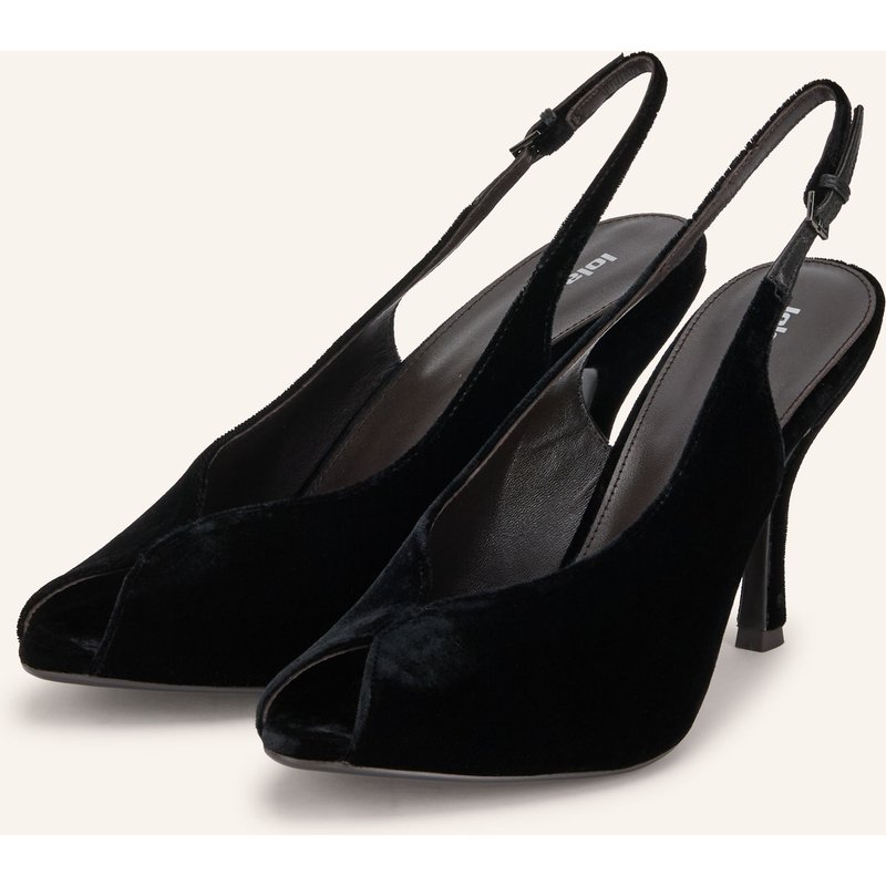 Lola Cruz Peeptoes Gabriette schwarz