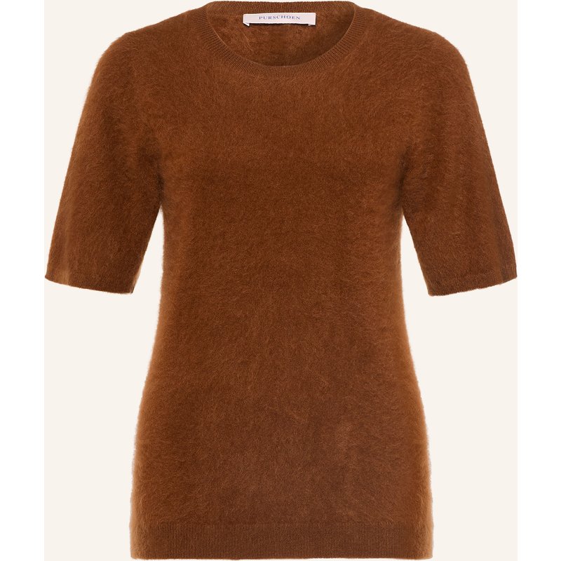 Purschoen Strickshirt Pisa Aus Cashmere braun