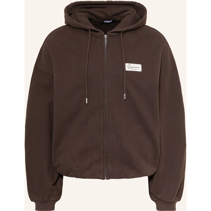 Jacquemus Sweatjacke Le Hoodie Montaigne braun