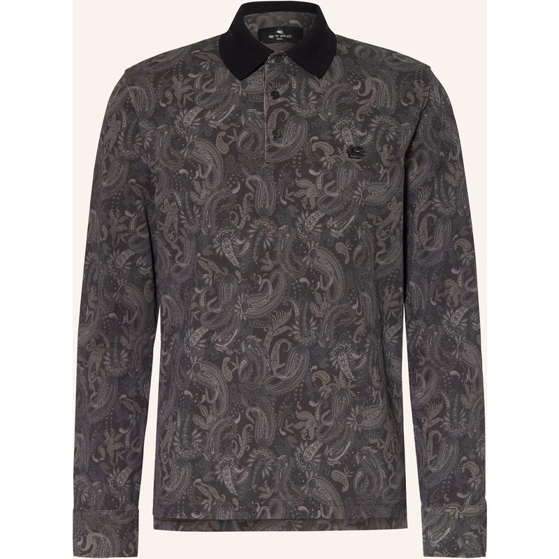 Etro Piqué-Poloshirt grau