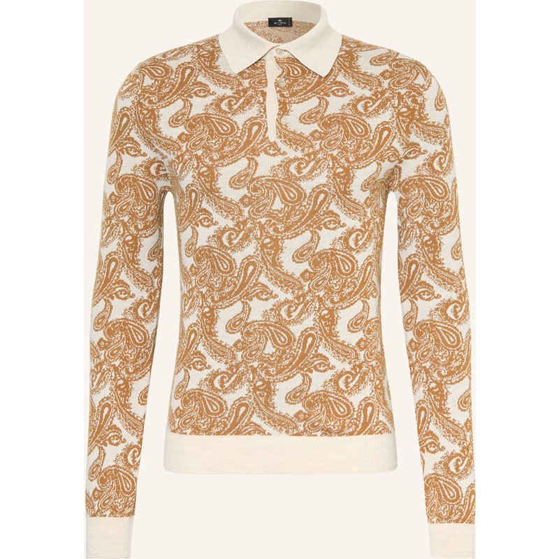 Etro Strick-Poloshirt beige