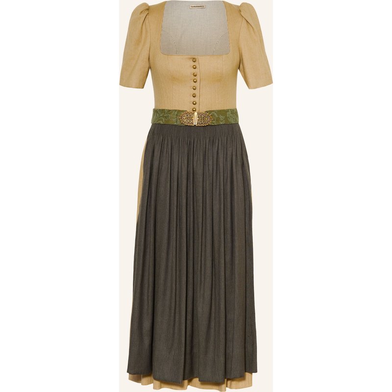 Gottseidank Dirndl Hanni Mit Leinen beige